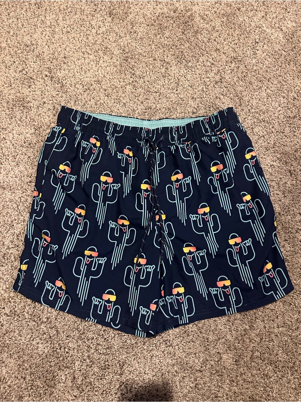 No Boundaries Light Blue Mesh Lined Shorts